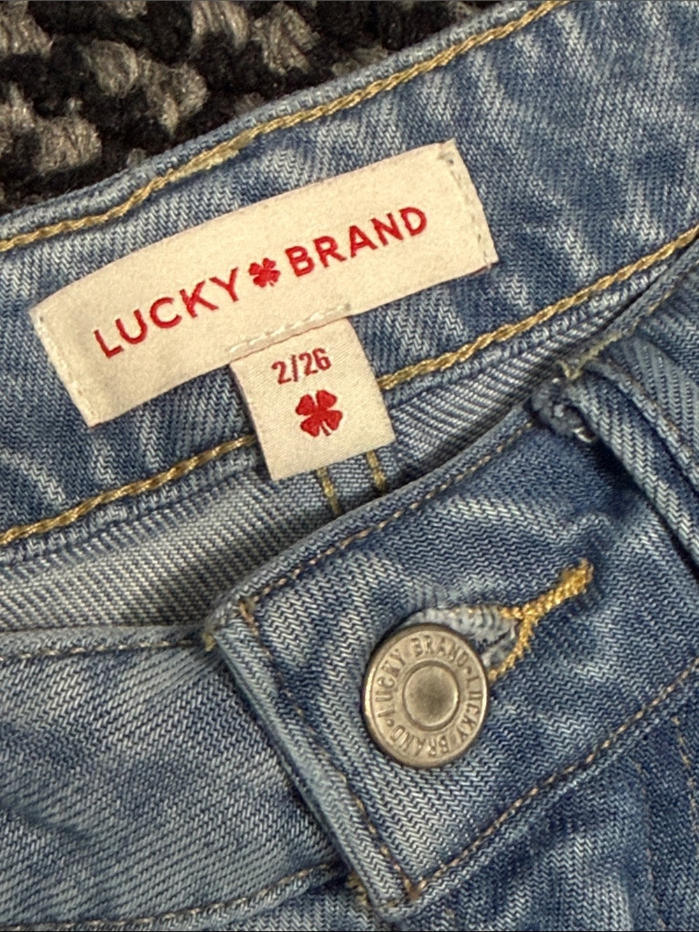 Lucky Brand Palazzo Wide Leg Jeans Women’s Sz 29 High Rise Light Wash - Picture 3 of 5